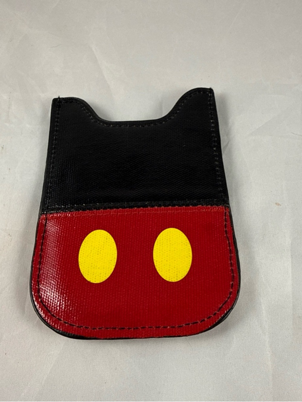 Mickey Mouse Black and Red Card Sleeve with Yellow Accent Card Holder - Picture 2 of 4